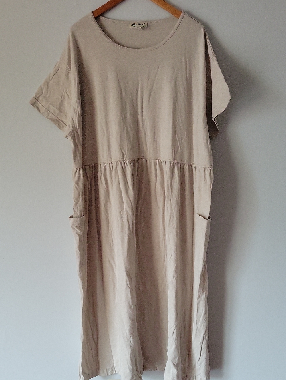 Eddie Bauer Beige 100% Cotton Maxi Dress Size XXL - Picture 2 of 4